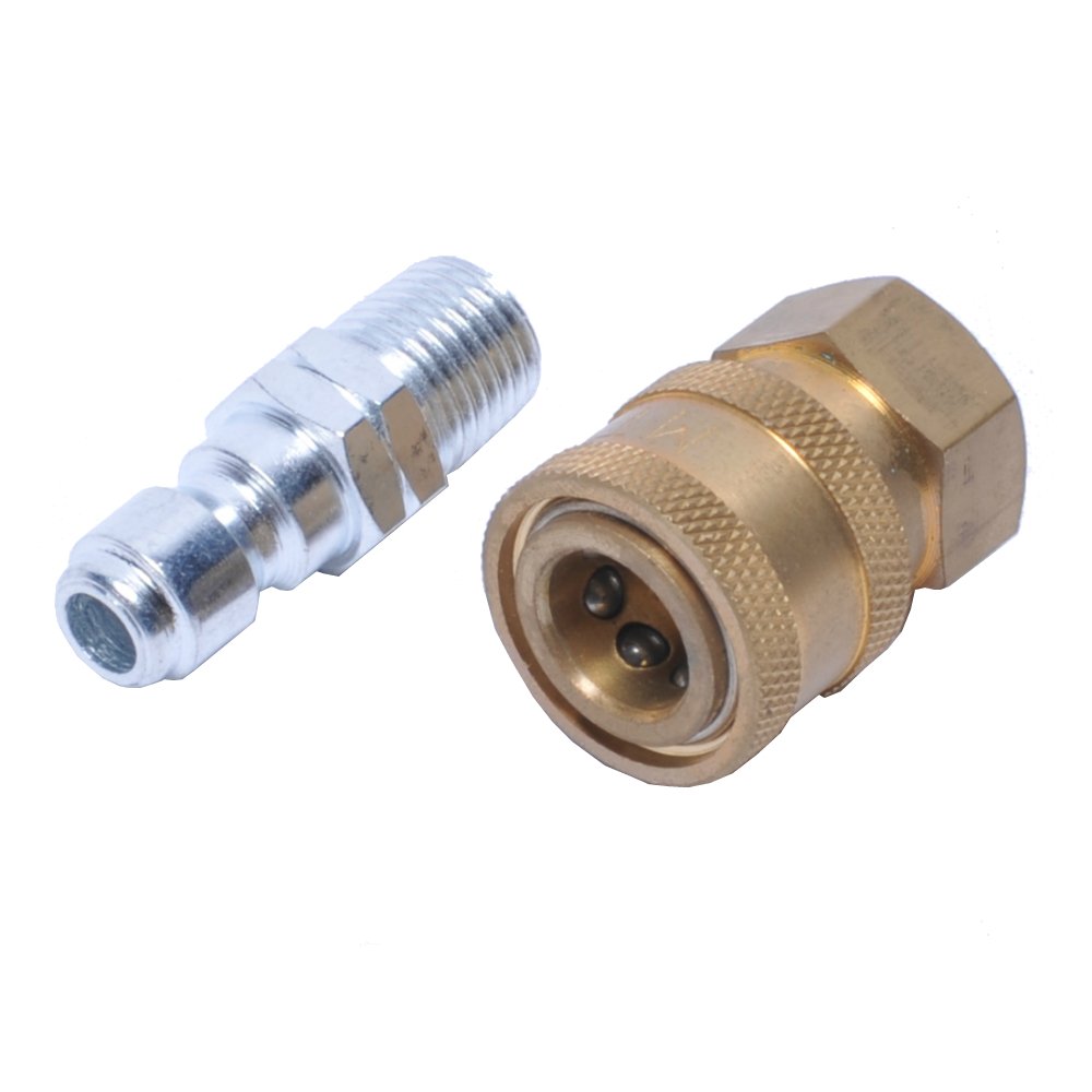 Amazon.co.jp: 1/4 ワンタッチカプラ オスメスセット ロックピン付 R1